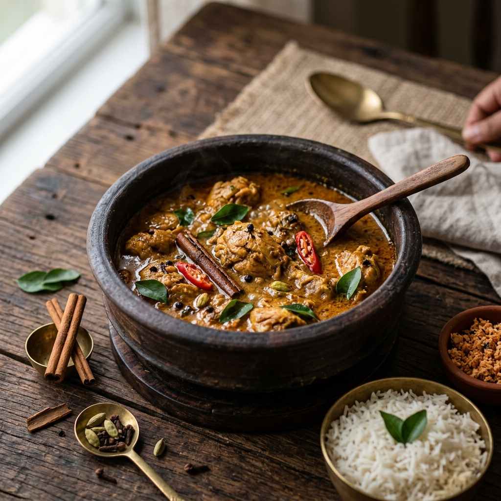 Sri Lankan Black Chicken Curry